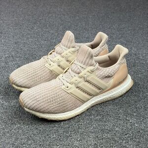 Adidas UltraBoost 4.0 Ash Pearl BB6497 Womens Running Shoes Pink Beige Size 11